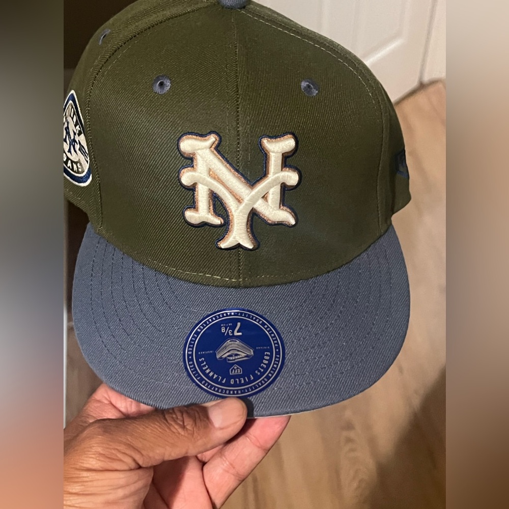 Ebbets and fields fitted New York Cubans hat, worn once. 7 3/8.